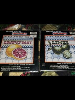 Two (2) Monarch Horizons Take Alongside Mini Cross-Stitch Kits